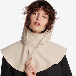 UNU Head Scarf Beige Summer Waterproof Hood NWT